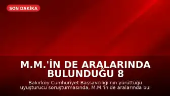 M.M.'in de Aralarında Bulunduğu 8 Kişinin Uyuşturucu Testleri Pozitif Çıktı