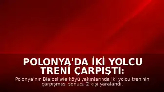 Polonya'da İki Yolcu Treni Çarpıştı: 2 Yaralı