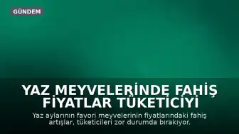 Yaz Meyvelerinde Fahiş Fiyatlar Tüketiciyi Zorluyor