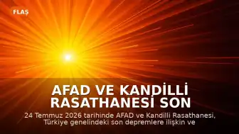 AFAD ve Kandilli Rasathanesi Son Depremler Verilerini Paylaştı