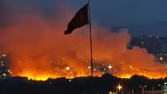 Ankara Etimesgut'ta otluk arazide yangın çıktı