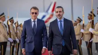 Ankara'daki NATO Zirvesi Öncesi Fransa Cumhurbaşkanı Emmanuel Macron Suriye'ye Ziyarette Bulundu