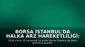 Borsa İstanbul'da Halka Arz Hareketliliği: İlk Yarıda 16 Şirket İşlem Görmeye Başladı