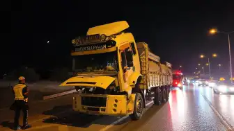 Bursa İnegöl'de Freni Patlayan Kamyon İçin Polis Güzergahı Boşalttı