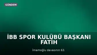İBB Spor Kulübü Başkanı Fatih Keleş'ın Savunması: "İddialar Soyut ve Çelişkili"