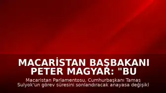 Macaristan Başbakanı Peter Magyar: "Bu anayasaya dokunmamak Macar ulusuna ihanet olurdu"