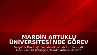 Mardin Artuklu Üniversitesi'nde Görev Yapan Abdülhamit Avvak Suriye Halk Meclisi Başkanı Seçildi