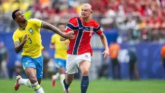 Norveç'in Zaferiyle Brezilya Turnuvaya Veda Etti: Haaland'dan Çifte Gol