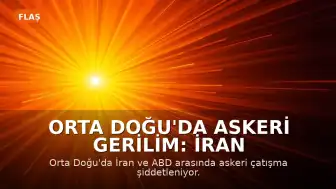 Orta Doğu'da Askeri Gerilim: İran ve ABD Arasında Çatışma Tırmanıyor