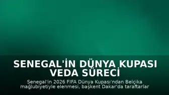 Senegal'in Dünya Kupası Veda Süreci Dakar'da Üzüntüyle Karşılandı