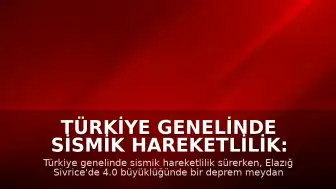 Türkiye Genelinde Sismik Hareketlilik: AFAD ve Kandilli Rasathanesi Son Depremler Listesi