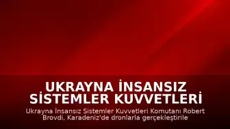 Ukrayna İnsansız Sistemler Kuvvetleri Komutanı Robert Brovdi: "Karadeniz'de 20 düşman gemisi avlandı"
