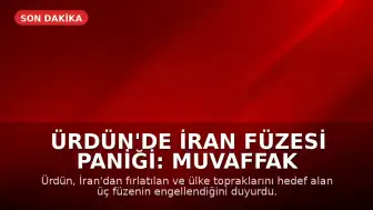 Ürdün'de İran Füzesi Paniği: Muvaffak Salti Hava Üssü Hedef Alındı