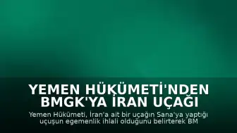 Yemen Hükümeti'nden BMGK'ya İran Uçağı Krizi İçin Acil Toplantı Çağrısı