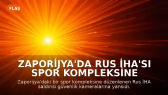 Zaporijya'da Rus İHA'sı Spor Kompleksine Düştü