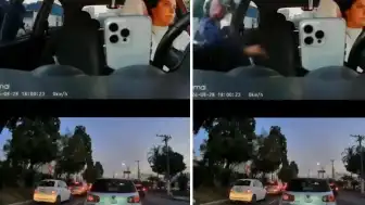 Brezilya'da Trafikte Cep Telefonu Gasp Edildi