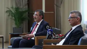 Cumhurbaşkanı Yardımcısı Yılmaz, KKTC Cumhurbaşkanı Erhürman ile Görüştü