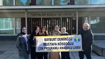 Bayburtlu öğretmen ve öğrenciler Finlandiya'da eğitim sistemini inceledi