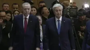 Cumhurbaşkanı Erdoğan, Kazakistan'da Resmi Törenle Karşılandı
