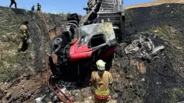Şırnak'ta Kamyon Yangınında Sürücü Hayatını Kaybetti