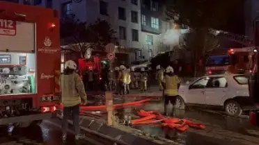 Şişli'de İş Yerinde Çıkan Yangın Söndürüldü