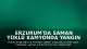 Erzurum'da saman yüklü kamyonda yangın çıktı