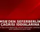 MSB'den Seferberlik Çağrısı İddialarına Yanıt