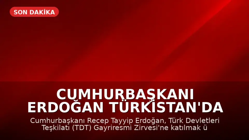 Cumhurbaşkanı Erdoğan Türkistan'da
