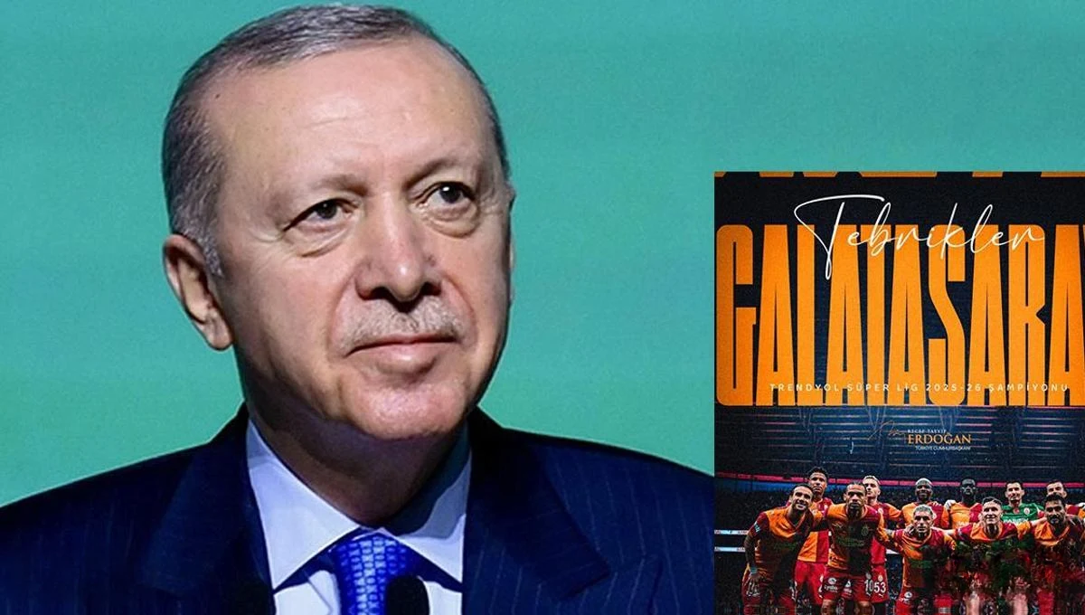 Cumhurbaşkanı Erdoğan'dan Galatasaray'a Şampiyonluk Tebriği