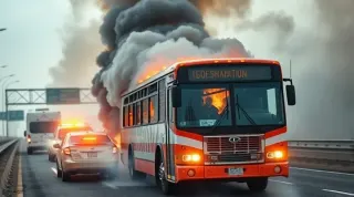 Avcılar'da Metrobüs Hattında Yangın: Seferler Aksadı