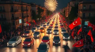 Galatasaray'ın Şampiyonluğu Türkiye Genelinde Coşkuyla Kutlandı