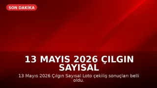 13 Mayıs 2026 Çılgın Sayısal Loto Sonuçları Açıklandı