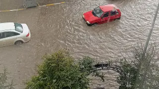 Çankırı'da Sağanak Yağış Nedeniyle Su Baskınları Yaşandı