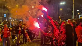 Galatasaray Taraftarları Zonguldak Sokaklarında Şampiyonluğu Kutladı