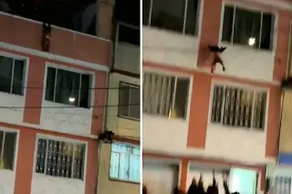 Kolombiya'da Bebek Balkondan Düştü, Mahalleli Kurtardı