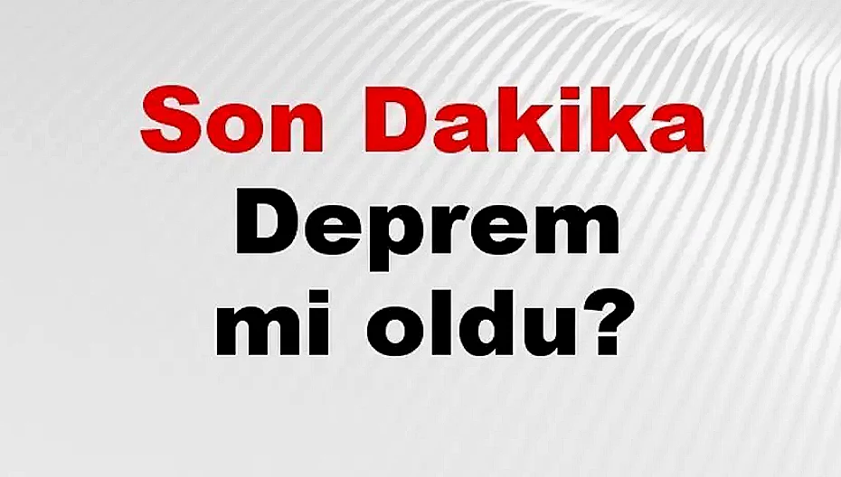 Muğla'da Deprem: Datça'da 3.6 Şiddetinde Sarsıntı