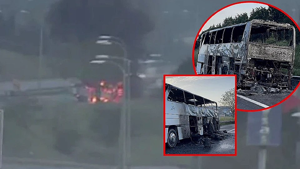 Tuzla TEM Otoyolu'nda Tur Otobüsünde Yangın: 43 Yolcu Tahliye Edildi